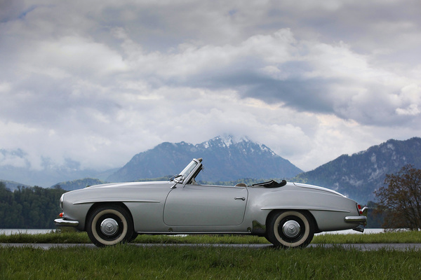 Mercedes-Benz 190 SL (1957) - als Lot 20 angeboten an der Versteigerung der Oldtimer Galerie anlässlich der Swiss Classic World Luzern am 25. Mai 2019