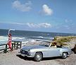 Image: Mercedes-Benz 190 SL (1958) - W121, advertising photo taken on the North Sea island of Sylt