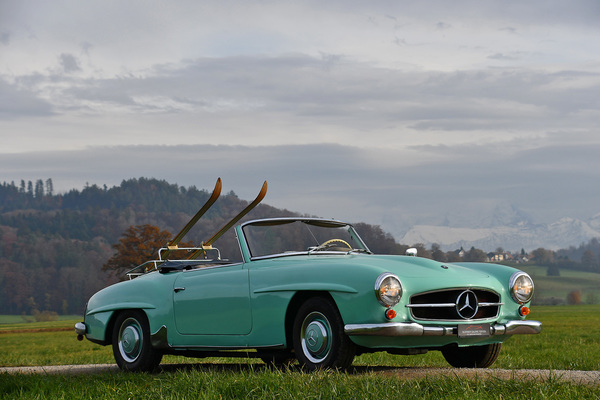 Bild: Mercedes-Benz 190 SL (1960) - als Lot 132 an der Versteigerung der Oldtimer Galerie in Gstaad am 29. Dezember 2019