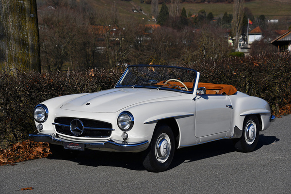 Bild: Mercedes-Benz 190 SL (1961) - als Lot 172 angeboten an der Versteigerung der Oldtimer Galerie in Toffen am 26. März 2022