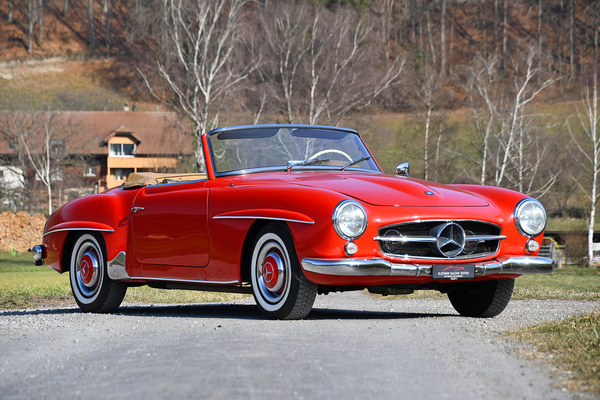 Image: Mercedes-Benz 190 SL Roadster (1959) - offered as lot 154 at the spring auction of the Oldtimer Galerie Toffen on March 25, 2023