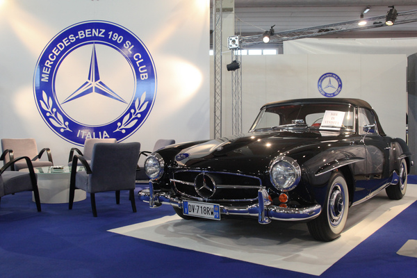 Mercedes Benz 190 SL at the 190-SL friends' club stand - Auto e Moto d'Epoca 2014