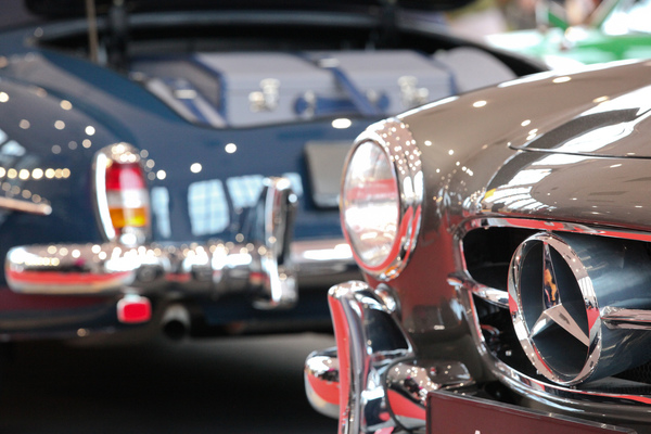 Mercedes-Benz 190 SL gab's in reicher Auswahl - Motorworld Classics Berlin 2019