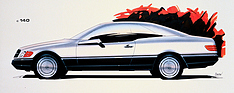 Bild: Mercedes-Benz (1992) – ein Entwurf für das Coupé der Baureihe W 140.