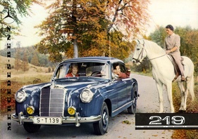 Mercedes-Benz 219 (1956) - Titelseite eines Prospekts von 1957