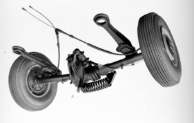 Mercedes-Benz 220 (1959) – die Hinterachse mit Ausgleichsfeder