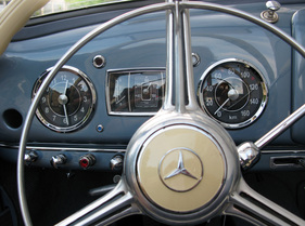 Mercedes Benz 220 Cabriolet Wendler (1952) - Armaturen wie beim Serien-Pendant