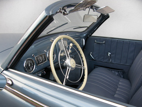Mercedes Benz 220 Cabriolet Wendler (1952) - Schaltung am Lenkrad
