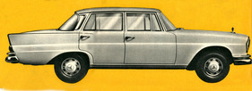 Mercedes-Benz 220 S (1959) - Silhouette der Limousine