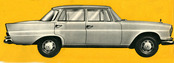Mercedes-Benz 220 S (1959) - Silhouette der Limousine (Quelle: Archiv) Mercedes-Benz 220 S (1959) - Silhouette der Limousine (Quelle: Archiv)