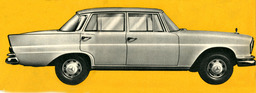 Mercedes-Benz 220 S (1959) - Silhouette der Limousine