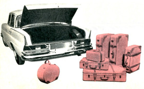 Mercedes-Benz 220 S (1959) - schluckt viel Gepäck