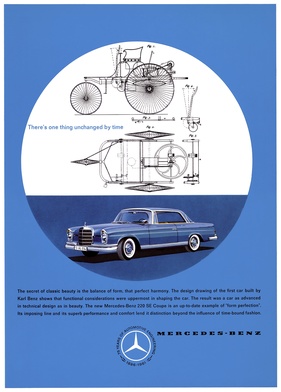 Mercedes-Benz 220 SE Coupé (1961) - in der englischsprachigen Werbung
