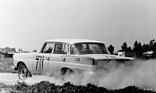 Mercedes-Benz 220 SE (W 111) (1962) - Sieger beim Grossen Strassenpreis in Argentinen, am Lenkrad Rosqvist - das Dach war weiss lackiert, um die Innenraumtemperaturen tiefer zu halten