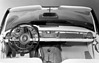 Mercedes-Benz 230 SL (1963) - Serien-Interieur ohne die zusätzlichen Lüftungsschlitze hinter der Frontscheibe (© Archiv Daimler AG, 1963) Mercedes-Benz 230 SL (1963) - Serien-Interieur ohne die zusätzlichen Lüftungsschlitze hinter der Frontscheibe (© Archiv Daimler AG, 1963)