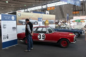 Mercedes Benz 230 SL (1963) - Vorserienfahrzeug mit dem Böhringer die Rallye Sofia-Lüttich bestritt - an der Retro Classics Stuttgart 2013