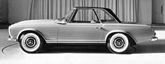 Mercedes-Benz 230 SL (1963) - das Hardtop wirkte damals wegen der Pagoden-Form ungewohnt