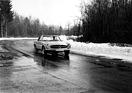 Mercedes-Benz 230 SL (1965) - bei Testfahrten im Winter