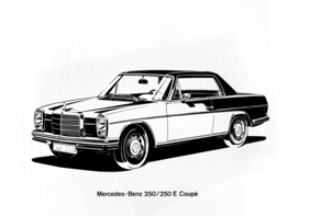 Mercedes-Benz 250 C (1969) - offizielle Pressezeichnung