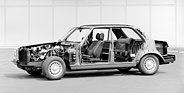 Mercedes Benz 280 E (1976) - Schnittmodell der Topvariante