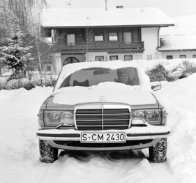 Mercedes Benz 280 E (1976) - im Winter
