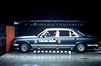 Mercedes-Benz 280 SE (1980) - the one millionth car with airbag was produced on July 31, 1992 - View of a crash test with airbag