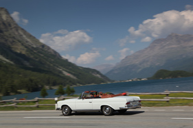 Mercedes-Benz 280 SE 3.5 Cabriolet (1969) - nach dem Maloyapass - Passione Caracciola 2017