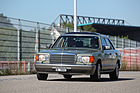 Mercedes-Benz 280 SE - mit den berühmten Sacco-Brettern - am 2. TCS Youngtimer und Classictreffen in Pratteln im Jahr 2016
