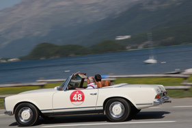 Mercedes-Benz 280 SL Pagode (1970) - nach dem Maloyapass - Passione Caracciola 2017