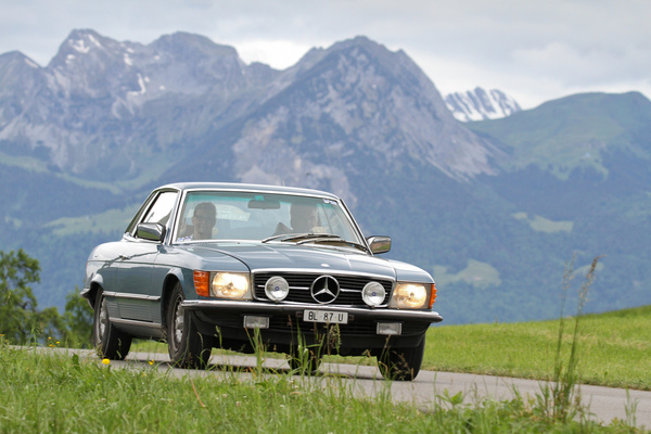 Mercedes-Benz 280 SLC - am Alpenbrevet 2020