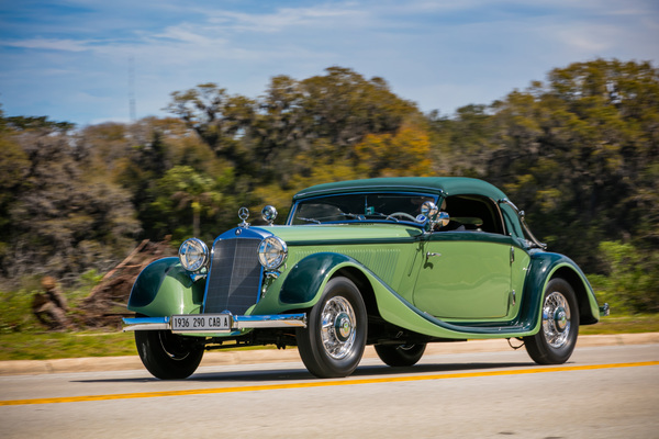 Mercedes-Benz 290 Cabriolet A von 1936 - später für einen Award gut - auf der Ausfahrt am Freitag - Amelia Island Conours d'Elégance 2017