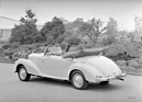 Image: Mercedes-Benz 300 Cabriolet A (W 186) (1958) - Visit to Germany by Gustav VI Adolf, King of Sweden, in the summer of 1958.