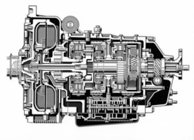 Mercedes-Benz 300 SE (1961) - Querschnitt vom Getriebe