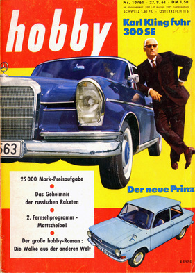 Mercedes Benz 300 SE (1961) - Titelblatt der Zeitschrift Hobby 10/1961 (1961)