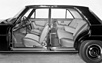 Mercedes-Benz 300 SE (1965) – gutes, aber nicht verschwenderisches Platzangebot im Fond (© Daimler-Benz AG, 1965) Mercedes-Benz 300 SE (1965) – gutes, aber nicht verschwenderisches Platzangebot im Fond (© Daimler-Benz AG, 1965)