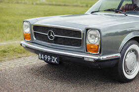 Mercedes-Benz 300 SEL 6.3 Coupé Speciale Pininfarina (1970) – Weniger schnittig: Auf den Zeichnungen war der Kühlergrill stärker nach vorn geneigt als am fertigen Auto