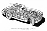 Mercedes Benz 300 SL (1952) - W 194 - Durchsichtszeichnung des Rennsportwagens (© Archiv Daimler AG, 1952) Mercedes Benz 300 SL (1952) - W 194 - Durchsichtszeichnung des Rennsportwagens (© Archiv Daimler AG, 1952)