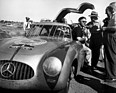 Mercedes-Benz 300 SL (1952) - der Wagen von Kling/Klenk nach einer Kollision mit einem Geier