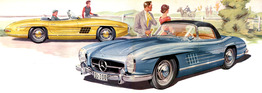 Mercedes-Benz 300 SL (1958) - Abbildung aus dem Verkaufsprospekt von 1958