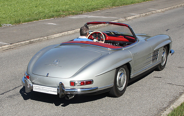 Mercedes-Benz 300 SL (1960) - Vorbeifahrt von hinten