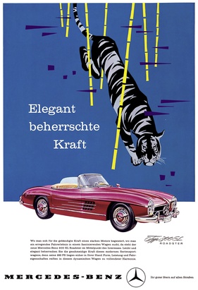 Mercedes-Benz 300 SL (1960) - Werbung - Elegant beherrschte Kraft