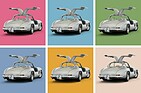 Mercedes-Benz 300 SL Coupé (1955) à la Andy Warhol