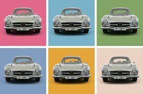 Mercedes-Benz 300 SL Coupé (1955) à la Andy Warhol Mercedes-Benz 300 SL Coupé (1955) à la Andy Warhol