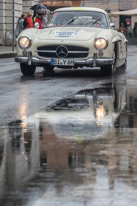 Mercedes-Benz 300 SL Coupé W 198 (1956) - an der Mille Miglia 2016