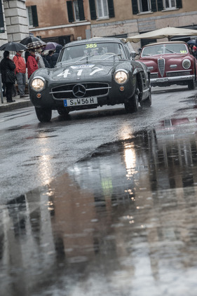 Mercedes-Benz 300 SL Coupé W 198 (1956) - an der Mille Miglia 2016