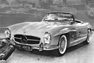 Mercedes-Benz 300 SL Roadster (1960) - Hochleistungs-Sportwagen, de rin grossen Stückzahlen in die USA exportiert wird - Genfer Autosalon 1960