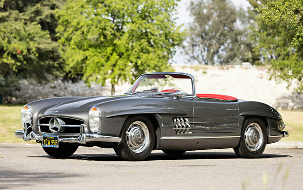 Mercedes-Benz 300 SL Roadster (1961) wird als Lot 017 versteigert an der Gooding "Geared Online May" Auktion vom 3. bis 7. Mai 2021