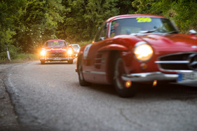 Mercedes-Benz 300 SL W198 (1952) an der Mille Miglia 2013