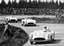 Mercedes Benz 300 SLR (1955) - 18. Internationales ADAC Eifelrennen auf dem Nürburging am 29. Mai 1955 - Karl Kling vor Juan Manuel Fangio und Stirling Moss