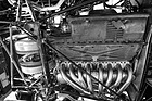 Mercedes-Benz 300 SLR (1955) - Blick von unten auf den Motor (Reparatur/Restaurierung 1996)